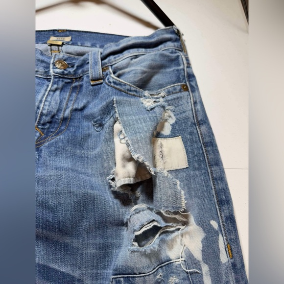 True Religion Billy Strange Brew First Edition extremely Distressed Jeans Sz 32 - Picture 7 of 14